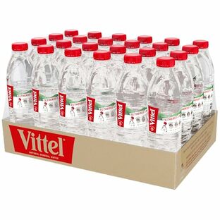 Vittel(ヴィッテル) 硬水 ナチュラルミネラルウォーター ペットボトル 500ml × 24本 (フランス ヴォージュ山脈 カルシウム マグネシウム)[正規輸入品]の画像