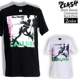 ロックtシャツ バンドtシャツ パンク ザ クラッシュ The Clash ライブイラスト メンズ レディース Mサイズ Lサイズ XLサイズ 黒色 白色 ストリート系の画像