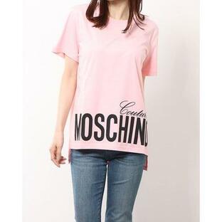 モスキーノ MOSCHINO 裾ロゴTシャツ （PINK）の画像