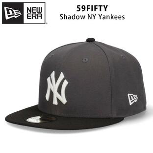 ニューエラ 59FIFTY シャドウ ニューヨーク ヤンキース キャップ NY 帽子 グラファイト 大きいサイズ ブランド 5950 NEW ERA NEW YORK YANKEESの画像