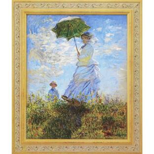 クロード・モネ 散歩、日傘をさす女性 ワシントン・ナショナル・ギャラリー所蔵絵画  【複製】【美術印刷】【巨匠】【変型特寸】の画像