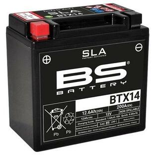 BSバッテリー ビーエスバッテリー SLAシリーズ BTX14 (FA) 液入充電済み鉛バッテリーの画像