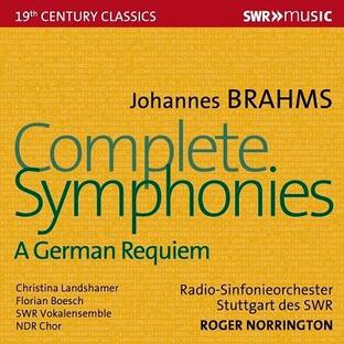 ロジャー・ノリントン ブラームス 交響曲全集 ドイツ・レクイエム SWR19529CDの画像