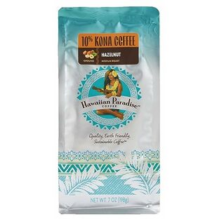 ハワイアンパラダイスコーヒー 10%コナヘーゼルナッツ 198gの画像