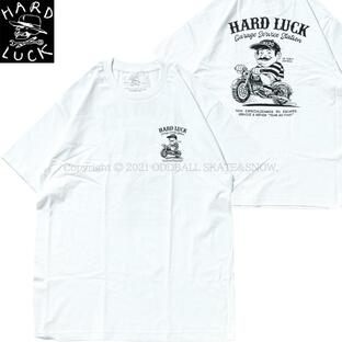 HARD LUCK SERVICE STATION S/S TEE white ハードラック 半袖Tシャツの画像