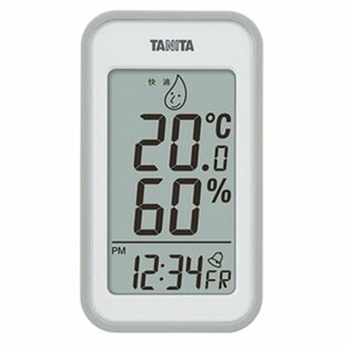 タニタ デジタル温湿度計 グレーTT559GY TT559GYの画像