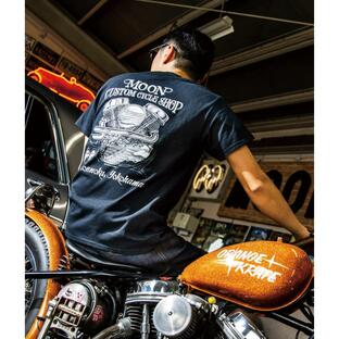 ムーンアイズ MOON Custom Cycle Shop パンヘッド Tシャツの画像