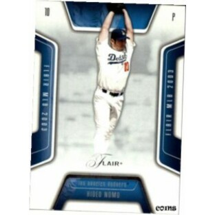 【品質保証書付】 トレーディングカード 2003 Flair Baseball Card #1 Hideo Nomoの画像