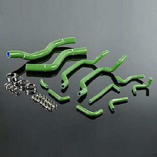 PIT66 Silicone Radiator Hose Kit Compatible with 1995-1999 Mitsubishi Eclipse DSM 4G63T 2G Green 並行輸入品の画像
