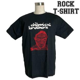 ロックTシャツ バンドTシャツ パンク The Chemical Brothers ケミカル ブラザーズ 赤線の人 Mサイズ Lサイズ XLサイズ 黒色の画像