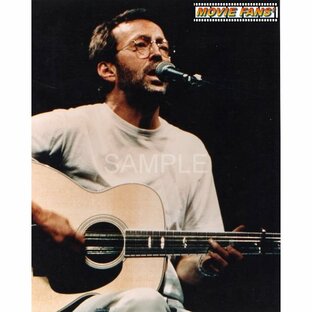 ブロマイド写真（外国製）エリック・クラプトン Eric Clapton／ギターを弾き歌う写真の画像