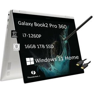 SAMSUNG 2 in 1ノートパソコン Galaxy Book2 Pro 360 シルバーの画像