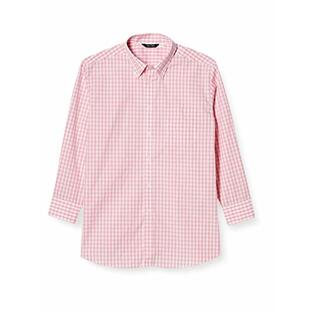 [モンブラン] 男女兼用 ギンガムチェック ボタンダウンシャツ CG2503 ピンクチェック 日本 M (日本サイズM相当)の画像