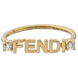 【訳あり】フェンディ FENDI リングクリスタル FENDI レタリング 指輪 8AH393 6DM F089Uの画像