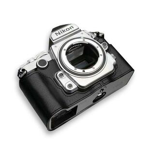 GARIZ Nikon Df用 本革カメラケース Gun Shot Ring付 XS-CHDFBK ブラックの画像