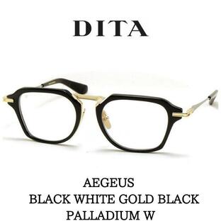 DITA ディータ メガネ 眼鏡 AEGEUS アーガス DTX413-A-01 Black-White Gold-Black Palladium wの画像