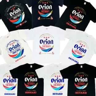 雑貨 沖縄 お土産 オリオンビール コラボ tシャツ T-SHIRTS メンズ 半袖 綿100% 新デザイン オリオン BIGロゴ Tシャツの画像