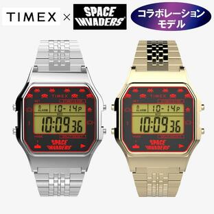 TIMEX タイメックス 腕時計 コラボ インベーダー キャラクター 80 Space Invaders メンズ レディース キッズ ゲームキャラ TW2V30000 TW2V30100の画像