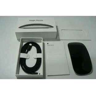 アップル Apple Magic Mouse Multi-Touch対応 ワイヤレスマウス 充電式 ブラック MMMQ3J/A 【中古】の画像