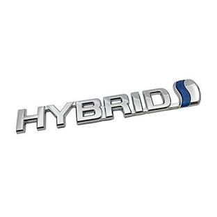 Go-upp 3DメタルハイブリッドロゴカーサイドフェンダーリアトランクエンブレムバッジデカールステッカーJeep Dodge Mercedesの画像