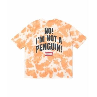 [チャムス] Tシャツ Oversized I'm Not A Penguin T-Shirt メンズ Orange Tie-Dye Lの画像
