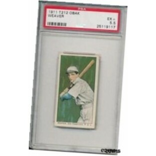 【品質保証書付】 トレーディングカード Buck Weaver 1911 T212 OBAK Rookie Card PSA 5.5 High Grade RC! Rareの画像