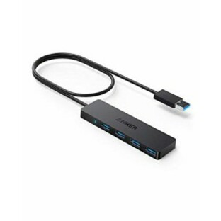 Anker USB3.0 ウルトラスリム 4ポートハブ (改善版), USB ハブ 60cm ケーブル バスパワー 軽量 コンパクト MacBook / iMac / Surface Prの画像