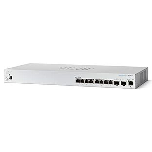 シスコシステムズ (Cisco) スイッチングハブ 8ポート マネージドスイッチ ギガビット 10Gアップリンク 10Gサーバ接続 スタッカブル 802.1X認証 RIP 金属筐体 国内正規代理店品 法人向け 制限付きライフタイム保証 CBS350-8XT-JPの画像