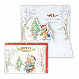 Hallmark(ホールマーク) ホールマーク ディズニー クリスマスカード 立体プー ハグII 828226の画像