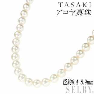 【中古】 田崎真珠 SV アコヤ真珠 ネックレス 径約8.4-8.9mm SELBY 送料サービス TASAKIの画像