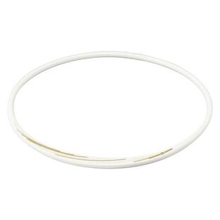 ファイテン(phiten) ネックレス RAKUWA ネックS スラッシュラインラメタイプ ホワイト/ゴールド 50cmの画像