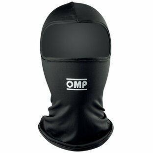 OMP フェイスマスク ポリエステル ブラック 1ホール レーシングカート・走行会用 (KK03027071)の画像
