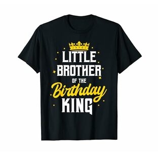 Little Brother of the Birthday キングパーティー 王冠 誕生日 Tシャツの画像