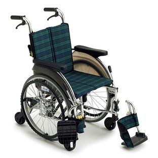(ミキ) スキット5 SKT-5 車椅子 6輪車 自走式 スリム コンパクト ノーパンクタイヤ仕様 折りたたみ 耐荷重100kg MiKiの画像