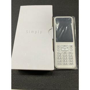 新品未使用☆ワイモバイル SIMロック解除済み Simply 603SI ホワイト 4GLTEガラケー 携帯電話 SIMフリーの画像