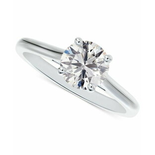 フォーエバーマーク レディース リング アクセサリー Diamond Round-Cut Cathedral Solitaire Engagement Ring (1/2 ct. t.w.) White Goldの画像