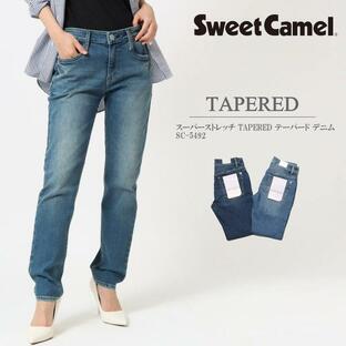 スウィートキャメル SweetCamel レディース ジーンズ スーパーストレッチ TAPERED テーパード デニム SC-5492の画像