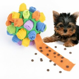 ペット 犬 スナッフル ボール おもちゃ スロー フィーダー 自然な採餌スキルを促進 インタラクティブ パズルの画像