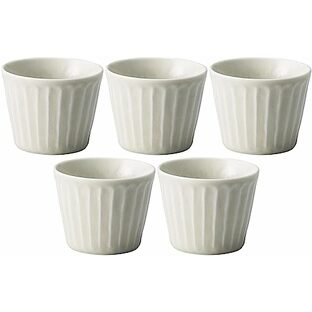 5個セット シノギ ホワイトフリーカップ [8×6.3cm160cc] 【フリーカップ】の画像