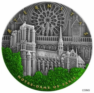 アンティークコイン コイン 金貨 銀貨 Niue Notre Dame Cathedral Antique Colorized HR oz Silver Coin by Germaniaの画像