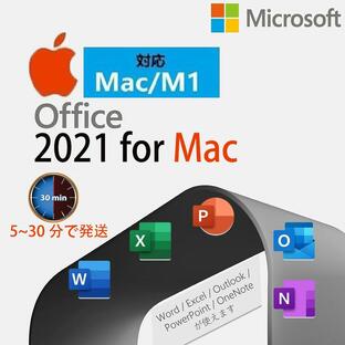 Microsoft Office 2021 For Mac 30分以内にお届け M1 M2 対応 正規版 永続使用 Word Excel PowerPoint 2021 Mac 日本語 再インストール可の画像