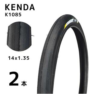 【並行輸入品】KENDA KSMART 14インチ タイヤ 2本セット 14x1.35 32-254 HE規格 60TPI K1085 DAHON ダホン K3 軽量化 スリックタイヤ スピードアップ 自転車の画像