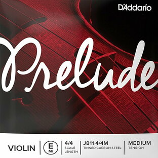 D'Addario D Addario Prelude Violin String J811 4M ダダリオ バイオリン弦 プレリュード 4スケール ミディアムテンション バラ弦 E線の画像