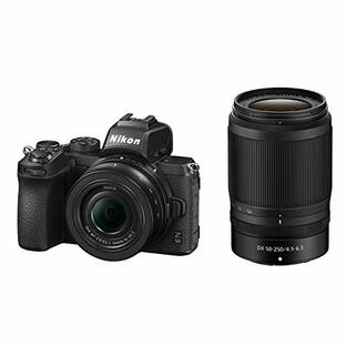 Nikon ミラーレス一眼カメラ Z50 ダブルズームキット NIKKOR Z DX 16-50mm+NIKKOR Z DX 50-250mm付属 Z50WZ ブラックの画像