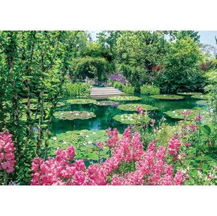 エポック社 500ピース ジグソーパズル フラワー/ガーデン 世界の美しい庭園 モネの庭 (38×53cm) 05-113 のり付き ヘラ付き 点数券付き EPOCHの画像