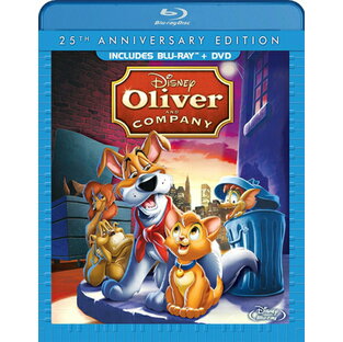 新品北米版Blu-ray！【オリバー／ニューヨーク子猫ものがたり】 Oliver & Company: 25th Anniversary Edition [Blu-ray/DVD]！の画像