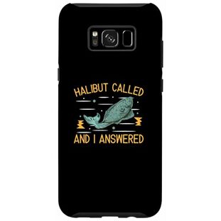 Galaxy S8+ おかしなオヒョウが呼ばれ、ヒラメの魚ハンターに答えました スマホケースの画像