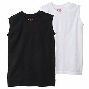 [ヘインズ] ノースリーブシャツ(2枚組) 綿100% ジャパンフィット 2P Japan Fit for HER スリーブレスTシャツ HW5327 レディース アソート998 Mの画像