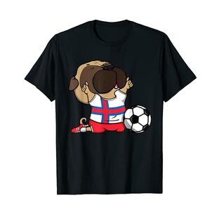 パグ・フェロー諸島 サッカーファンジャージ フェローズ フットボール愛好家 Tシャツの画像