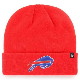 フォーティーセブン 帽子 メンズ Buffalo Bills '47 Secondary Basic Cuffed Knit Hat Redの画像